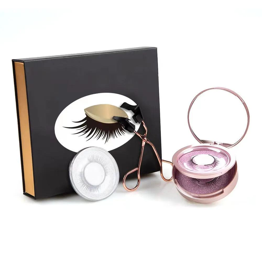 Fofosbeauty 3D Natural Looking Magnetic eyelashes without Eyeliner (3 pairs)