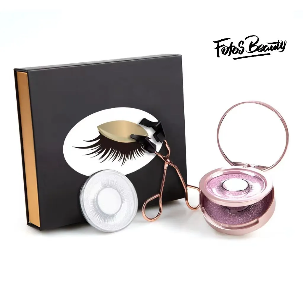 Fofosbeauty 3D Natural Looking Magnetic eyelashes without Eyeliner (3 pairs)