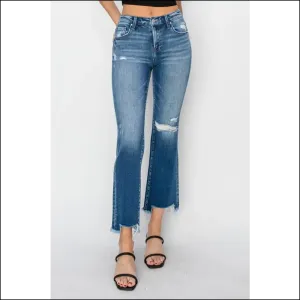 Frayed Step Hem Jeans: Because Graceful is so Last Season, Darling! 😏💃