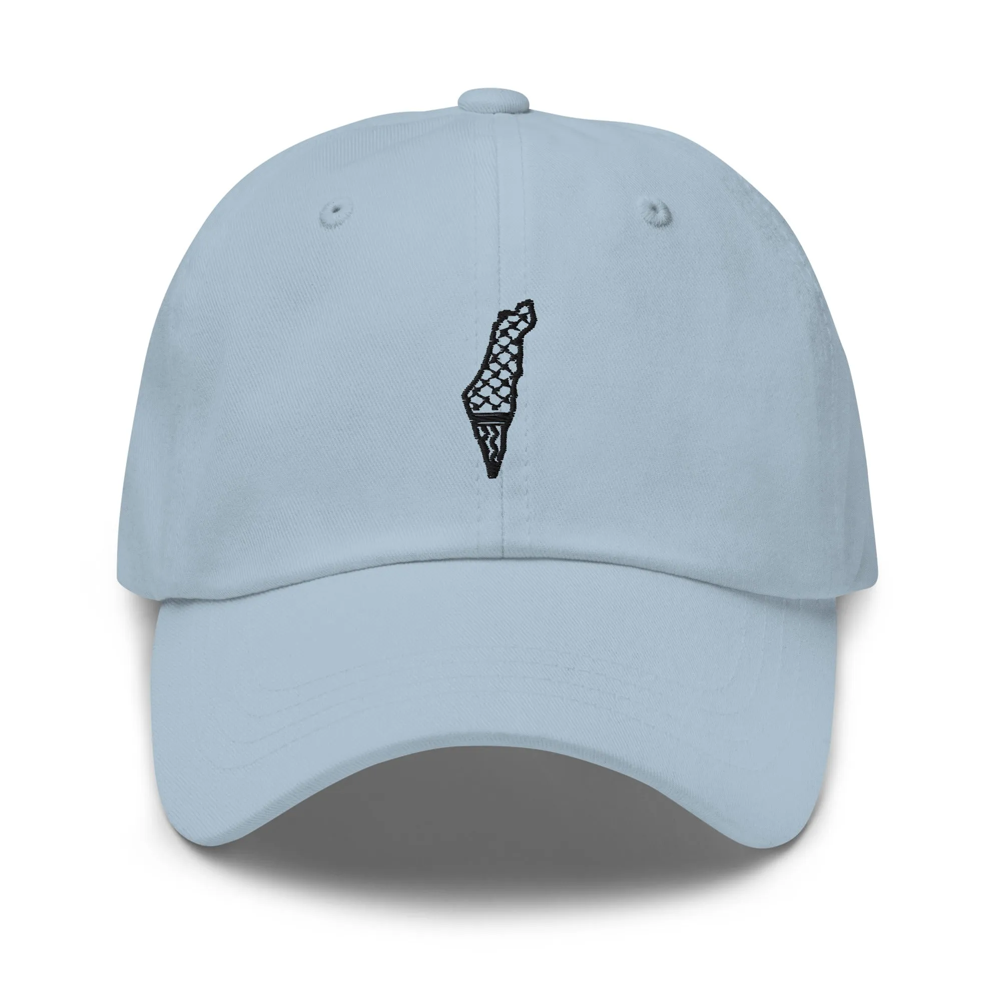 Free Palestine Map Keffiyeh Embroidered Twill Cap (Multiple Colors)