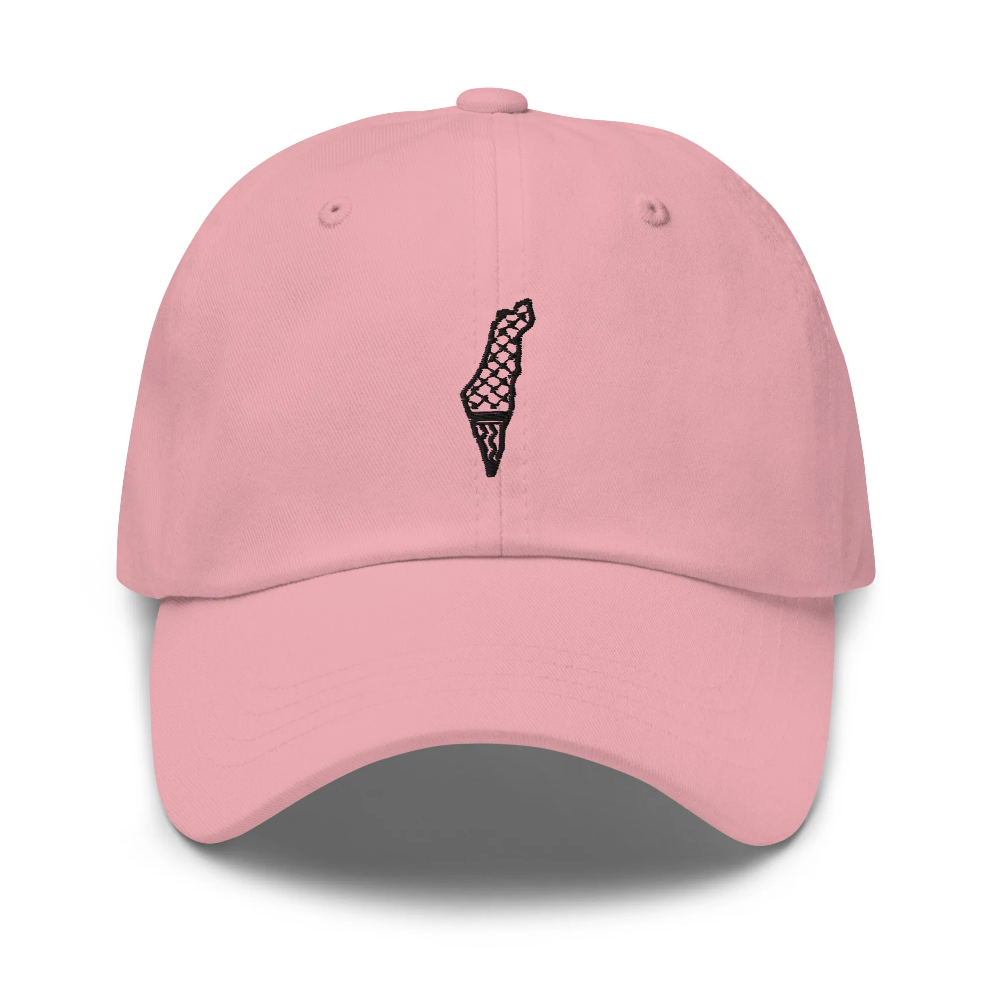 Free Palestine Map Keffiyeh Embroidered Twill Cap (Multiple Colors)