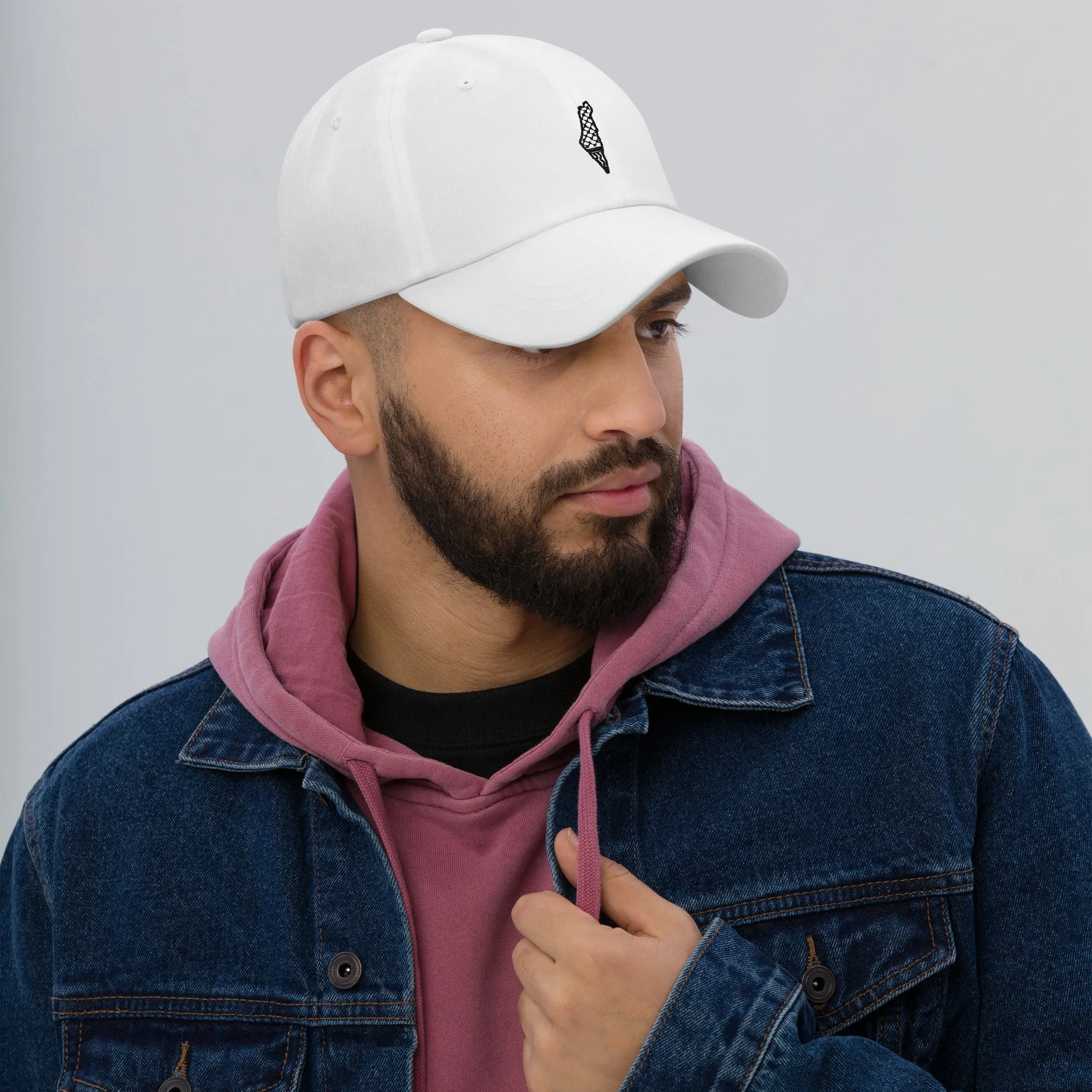 Free Palestine Map Keffiyeh Embroidered Twill Cap (Multiple Colors)