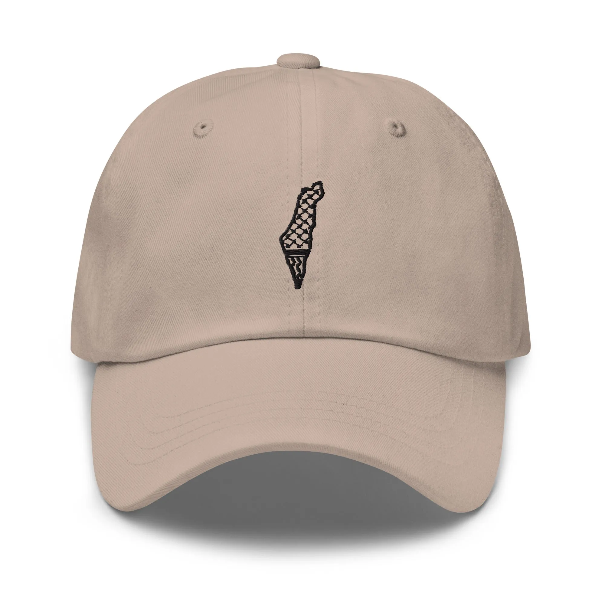 Free Palestine Map Keffiyeh Embroidered Twill Cap (Multiple Colors)