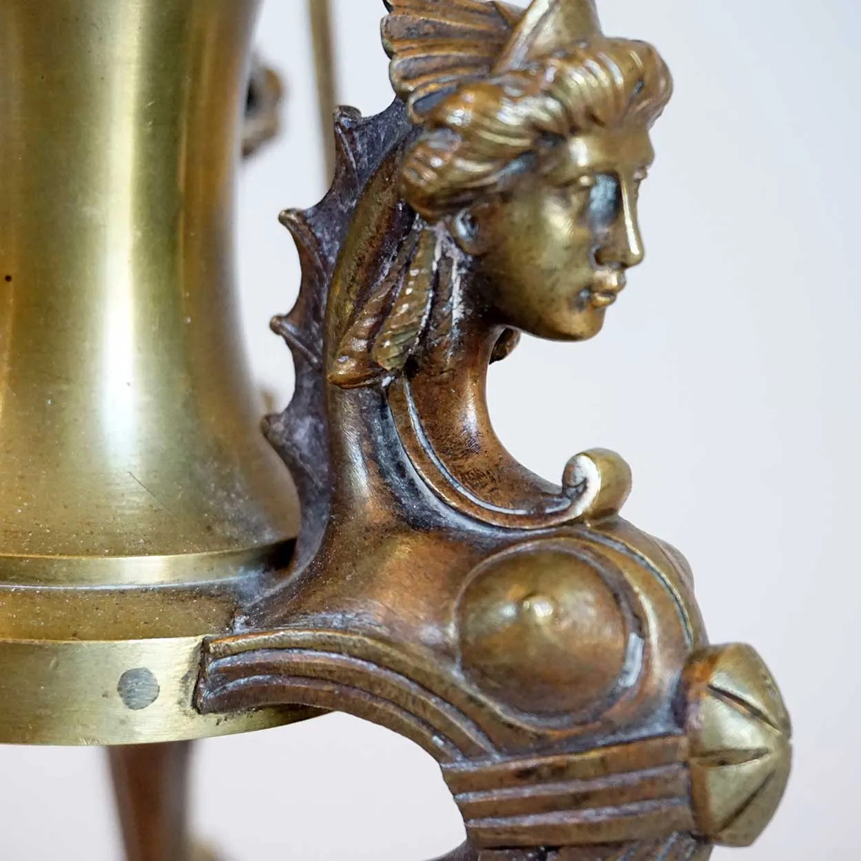 French Etruscan Revival Gilt Bronze One-Light Table Lamp
