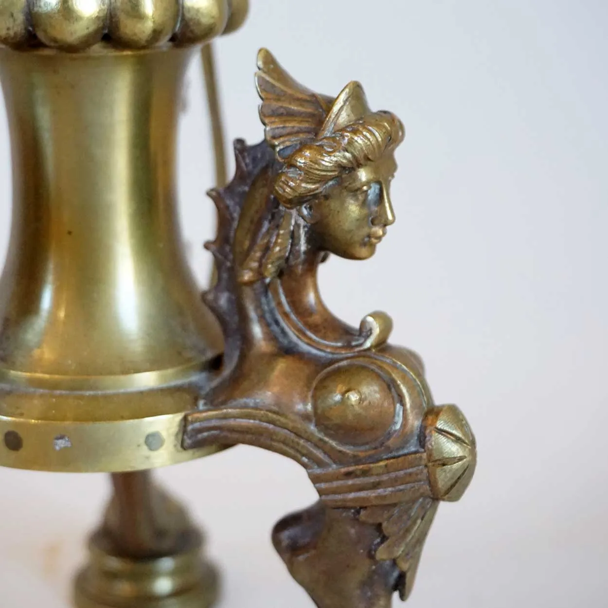 French Etruscan Revival Gilt Bronze One-Light Table Lamp