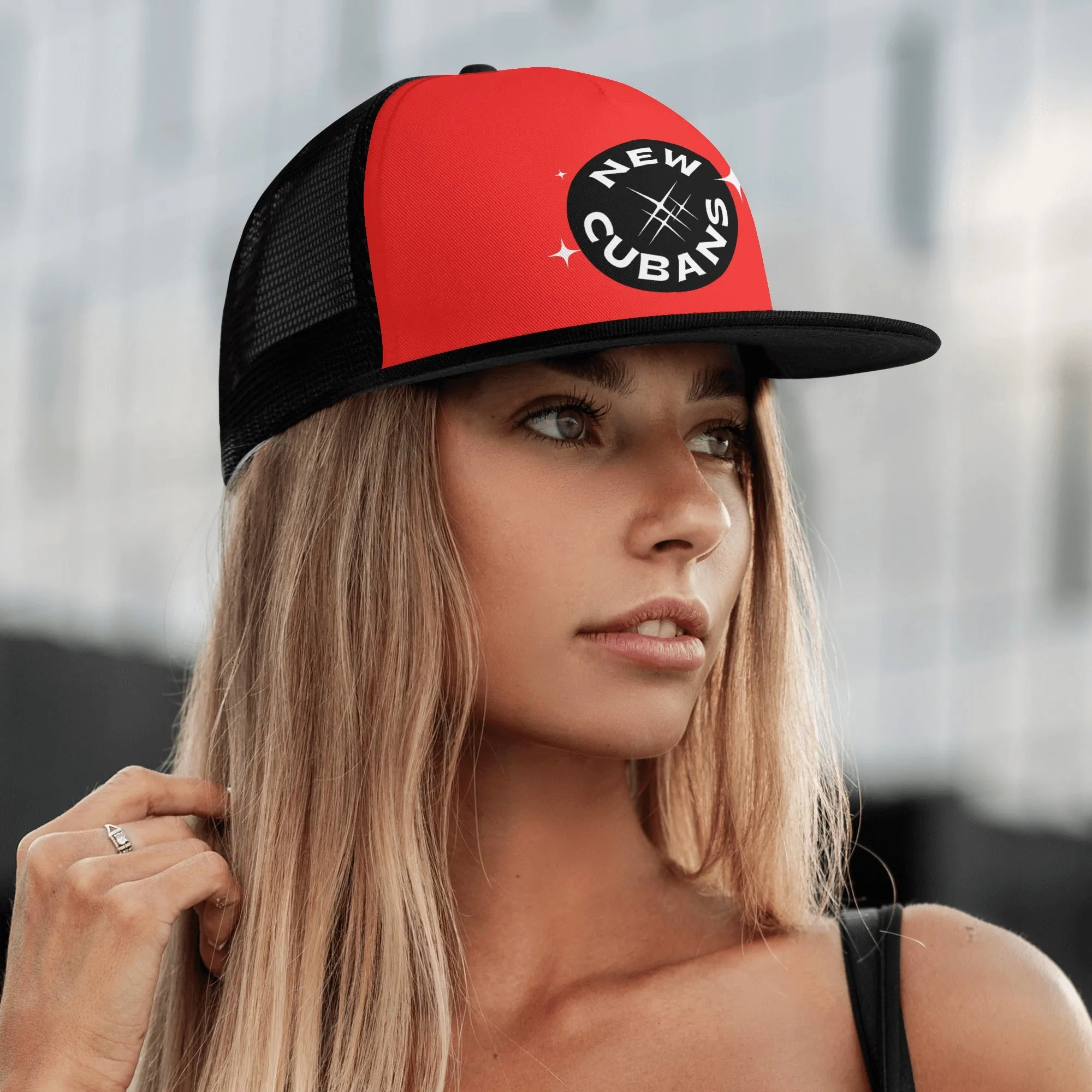 Front Printing Mesh Hip-hop Hats