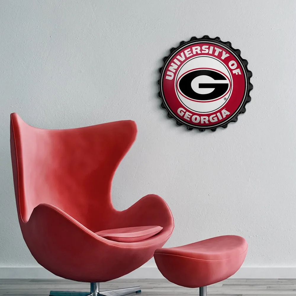 Georgia Bulldogs: Bottle Cap Wall Sign
