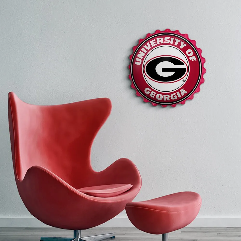 Georgia Bulldogs: Bottle Cap Wall Sign
