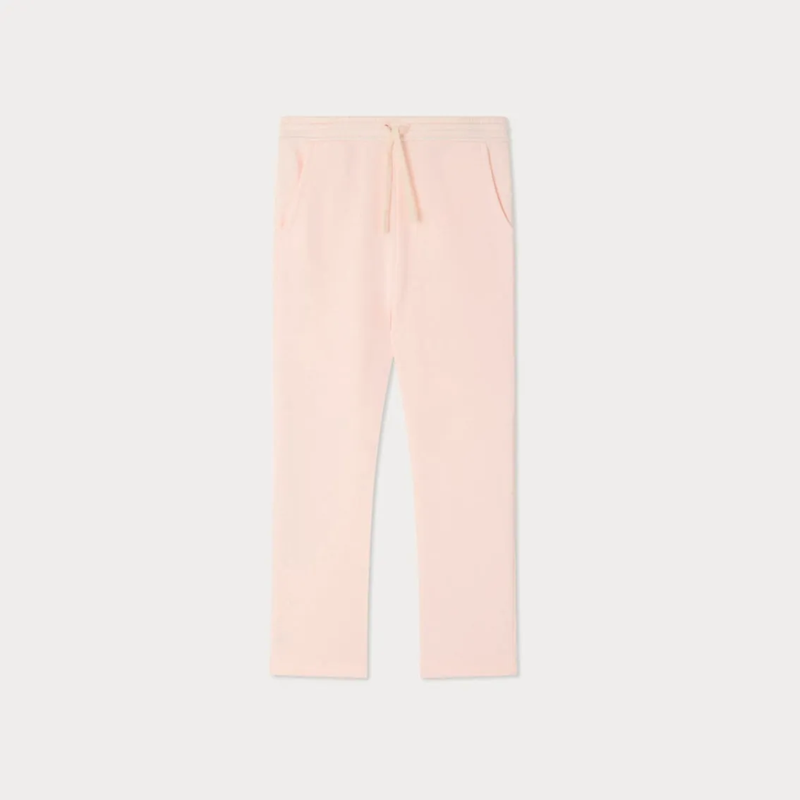 Girls Light Pink Casual Cotton Pants