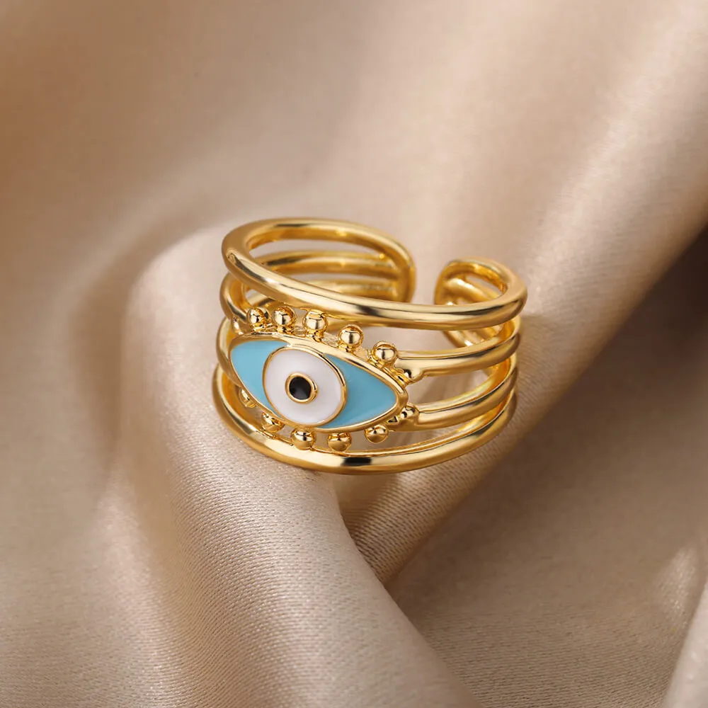 Glamorous Evil Eye Rings: Embrace the Sparkle of Turkish Demon Eye Jewelry