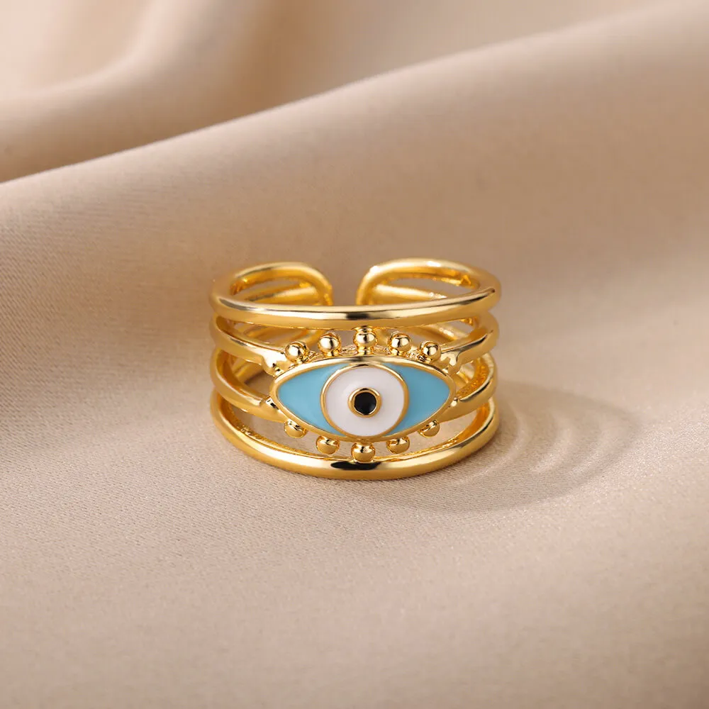 Glamorous Evil Eye Rings: Embrace the Sparkle of Turkish Demon Eye Jewelry