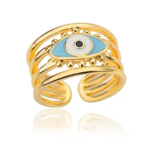 Glamorous Evil Eye Rings: Embrace the Sparkle of Turkish Demon Eye Jewelry