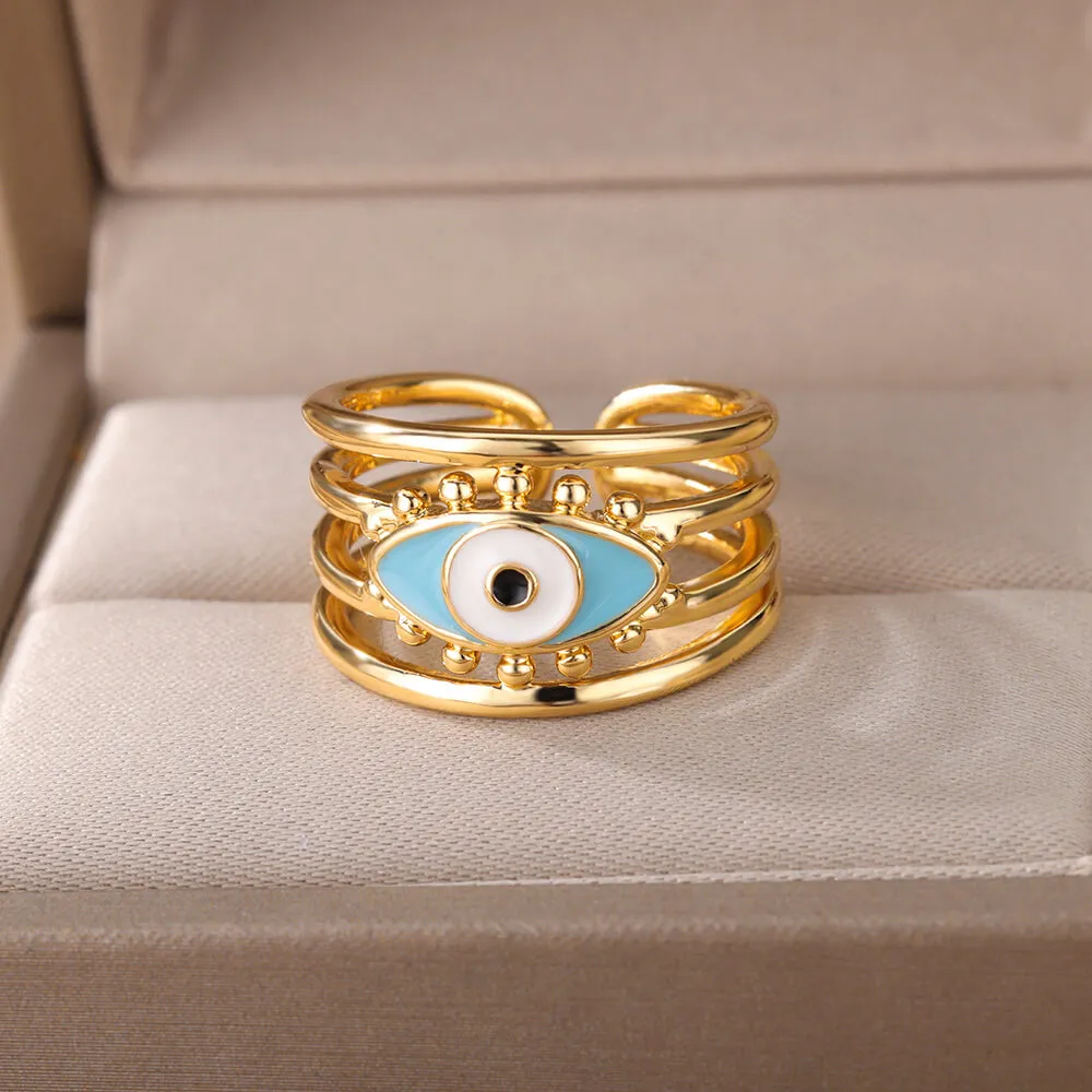 Glamorous Evil Eye Rings: Embrace the Sparkle of Turkish Demon Eye Jewelry