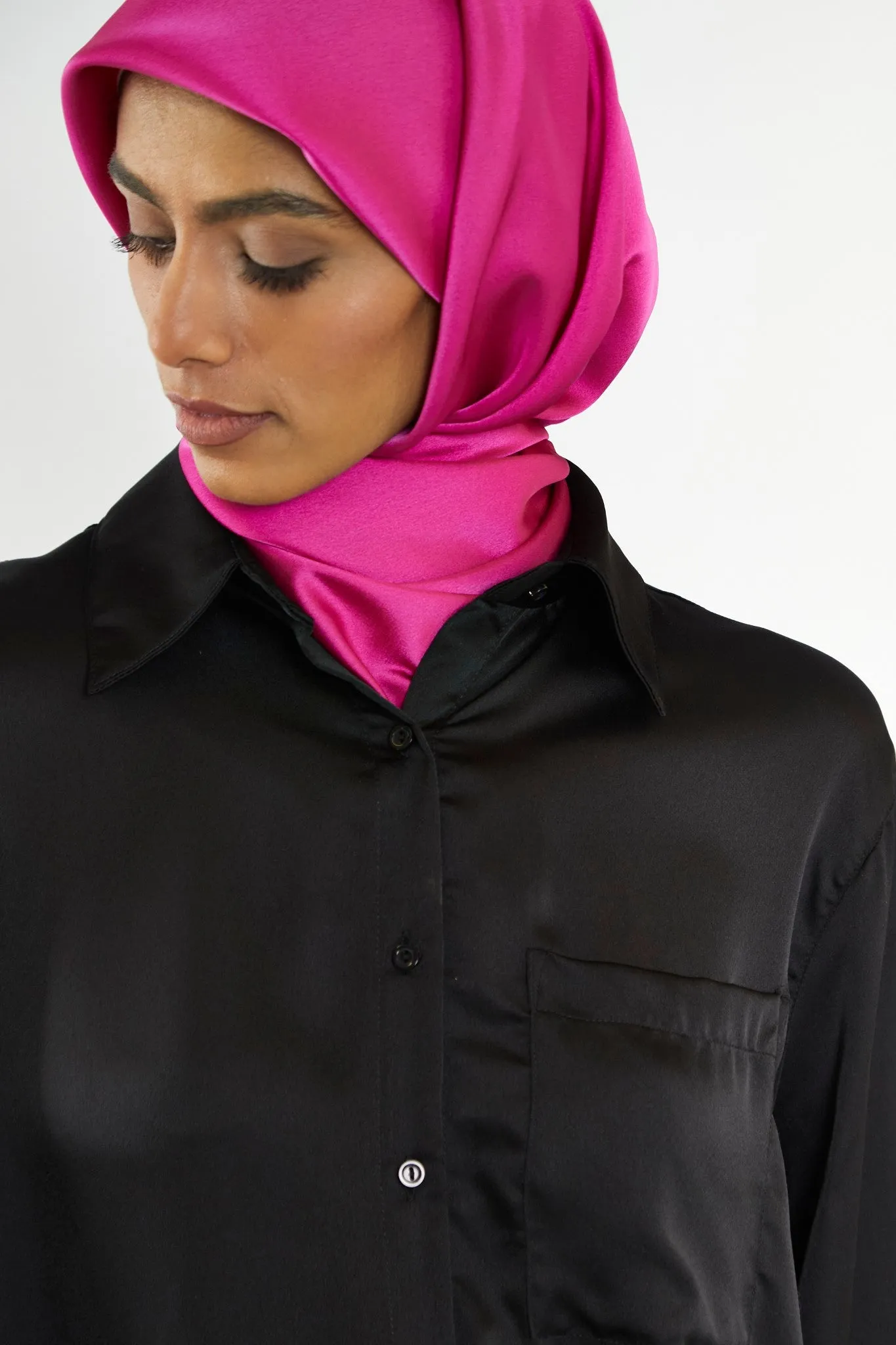 Glamorous Modesty Black Button Front Shirt