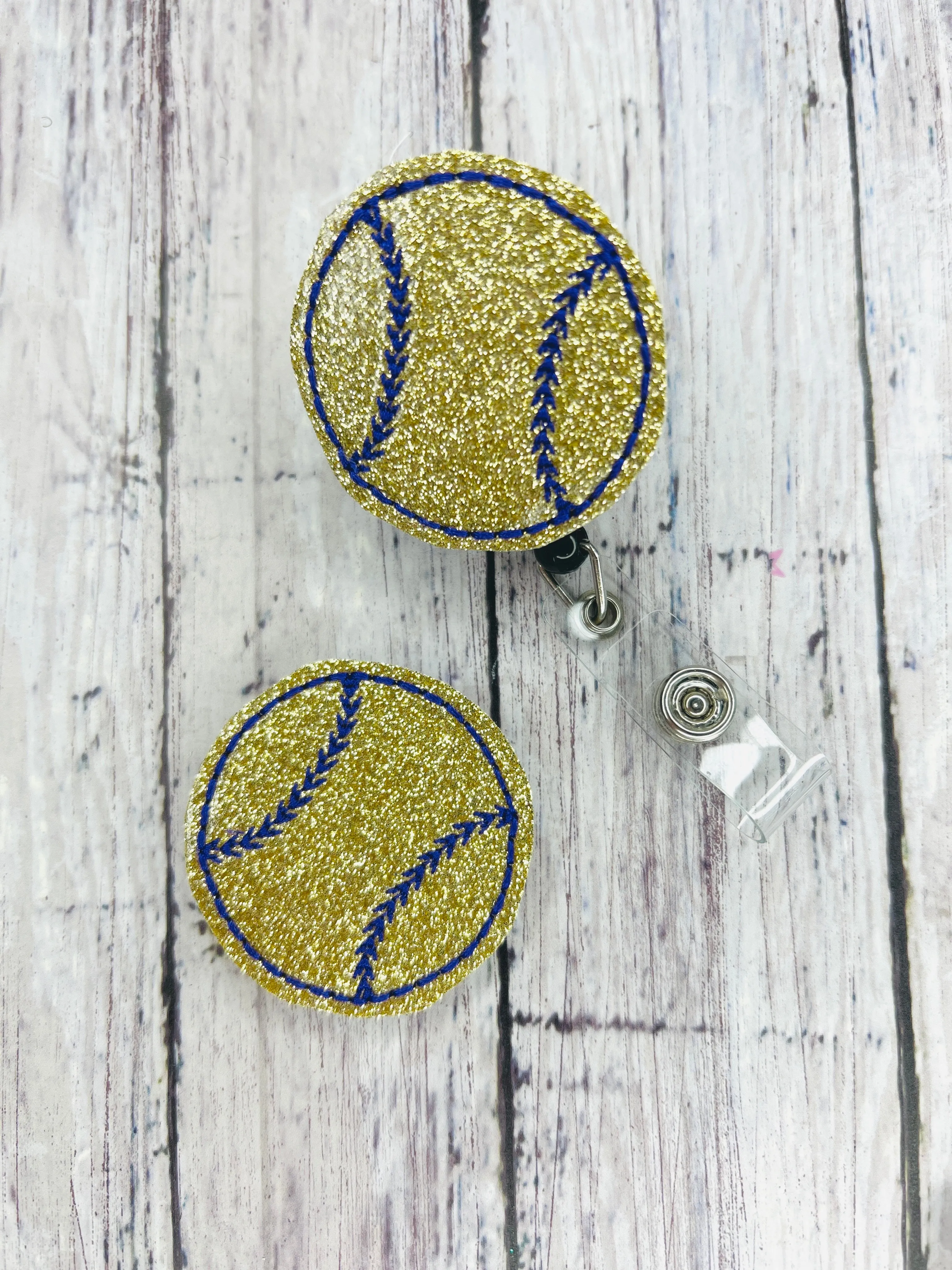 Gold and Purple Baseball
