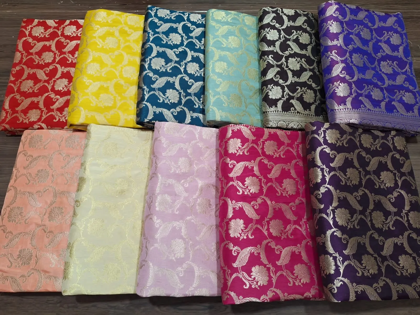 Gold Zari Banarasi Silk Saree with heavy pallu