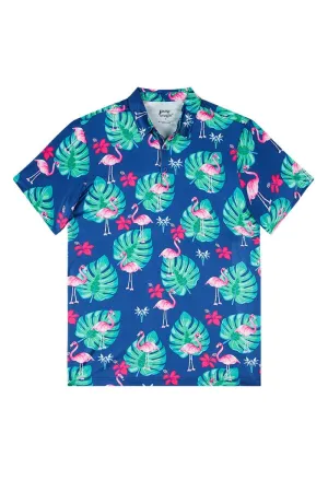 Golf Polo in Flamingoes