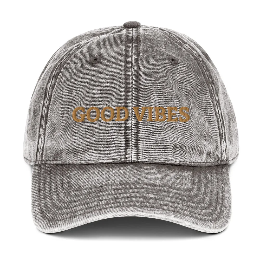 Good Vibes Vintage Cap
