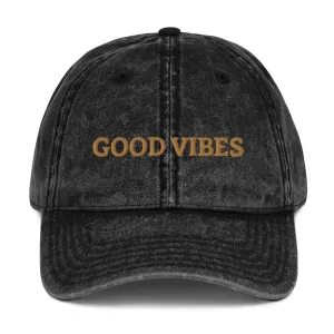 Good Vibes Vintage Cap
