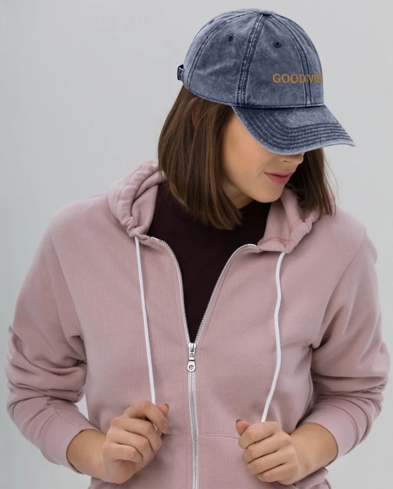 Good Vibes Vintage Cap