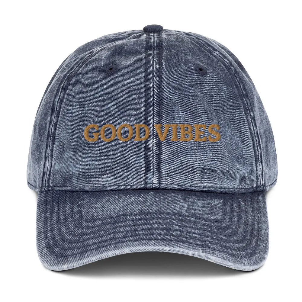 Good Vibes Vintage Cap