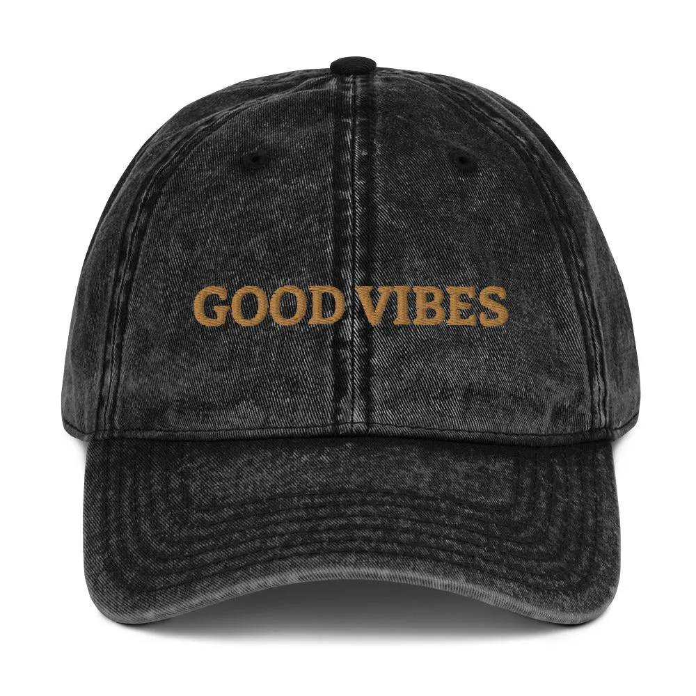 Good Vibes Vintage Cap