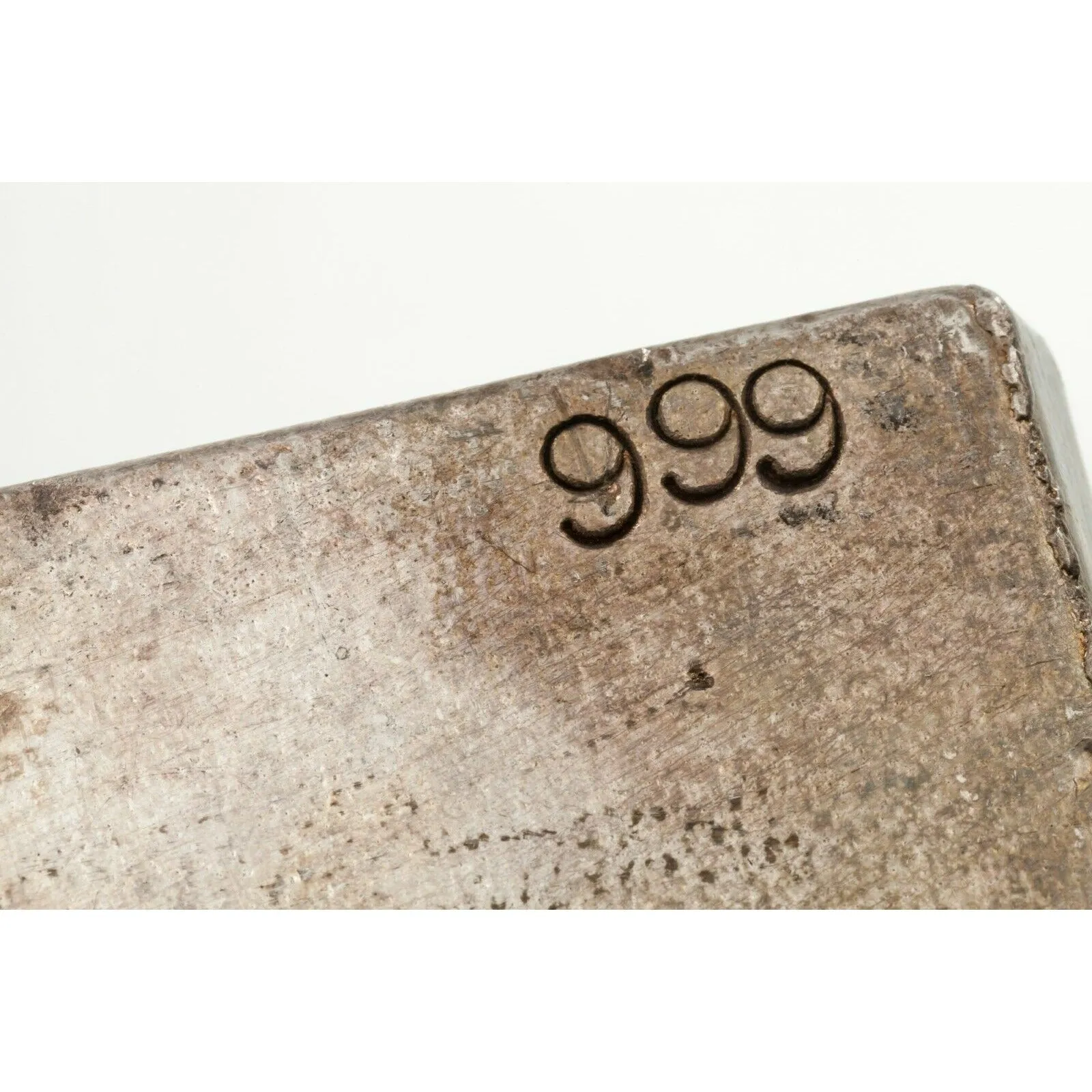 G/R Mint Old Pour Loaf Style .999 Silver Bar 100.77 Ounces Nice Vintage