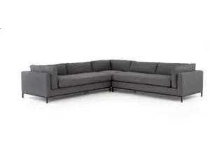 GRAMMERCY 3-PIECE SECTIONAL, BENNETT CHARCOAL