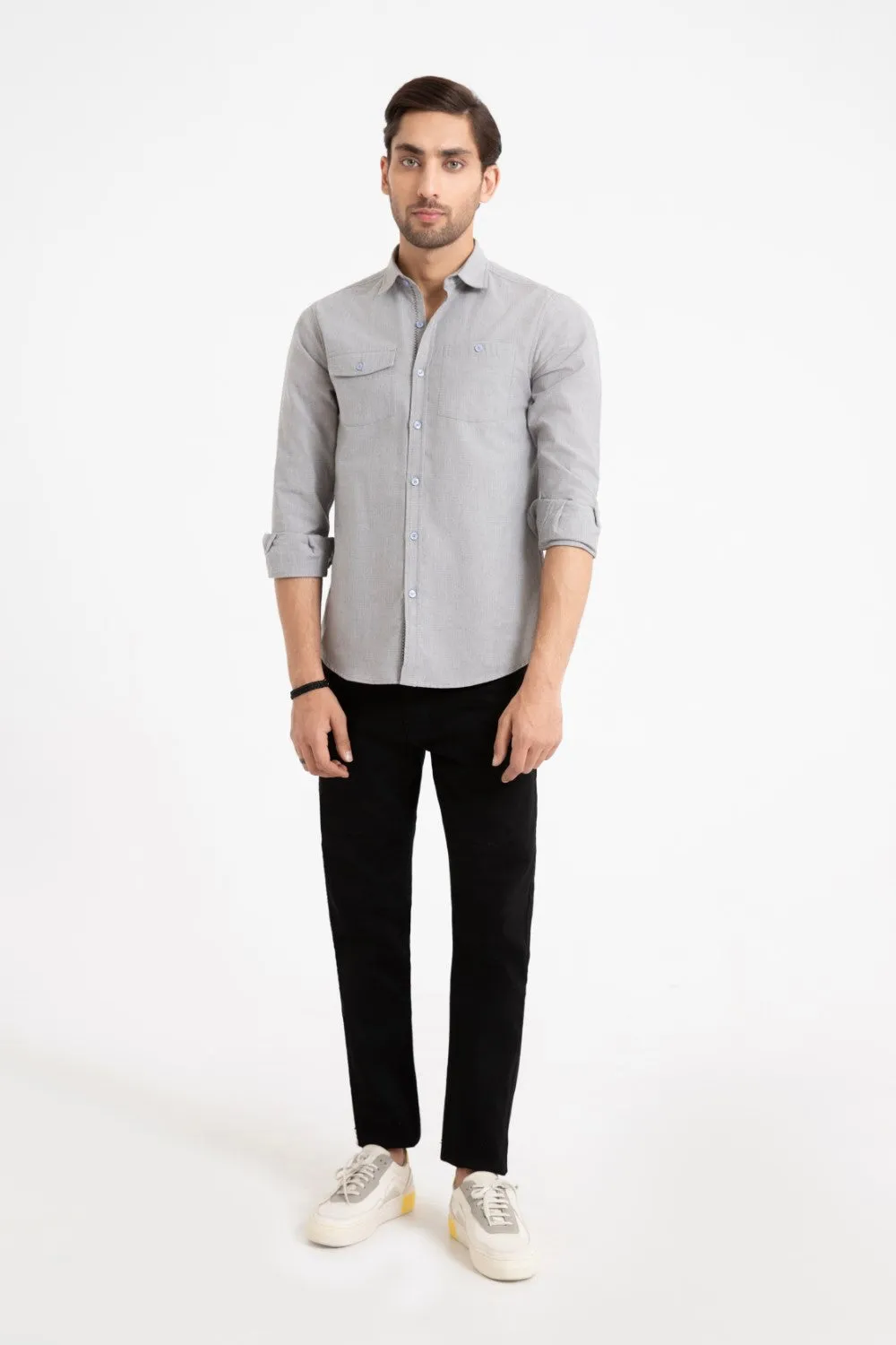 Gray Casual Shirt