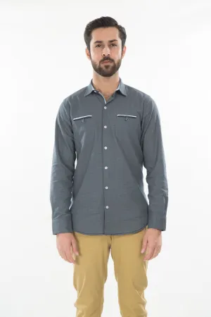 Green Casual Shirt FS Regular Fit