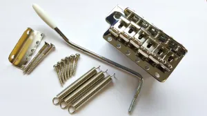 Guitar Bridge - vintage style tremolo, w hardware, 2-3/16 inch (56mm) string spacing
