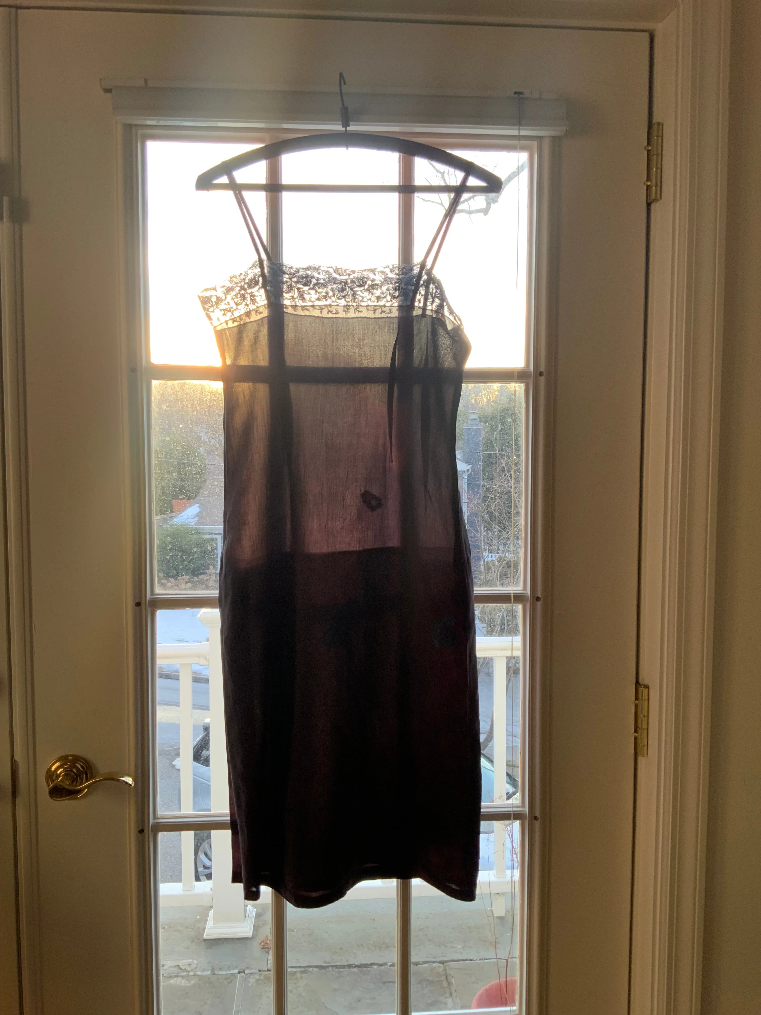 Hand Dyed Slip Dress - 40s - 40D