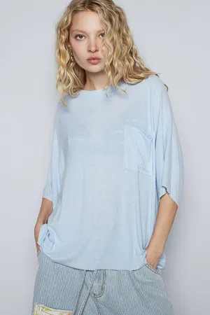 Hazel Blues® |  POL Round Neck Half Sleeve T-Shirt