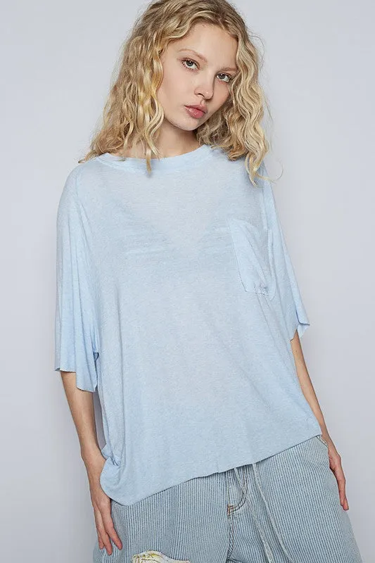Hazel Blues® |  POL Round Neck Half Sleeve T-Shirt