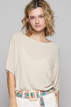 Hazel Blues® |  POL Round Neck Half Sleeve T-Shirt