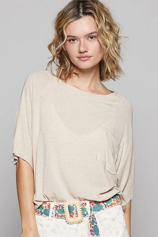 Hazel Blues® |  POL Round Neck Half Sleeve T-Shirt