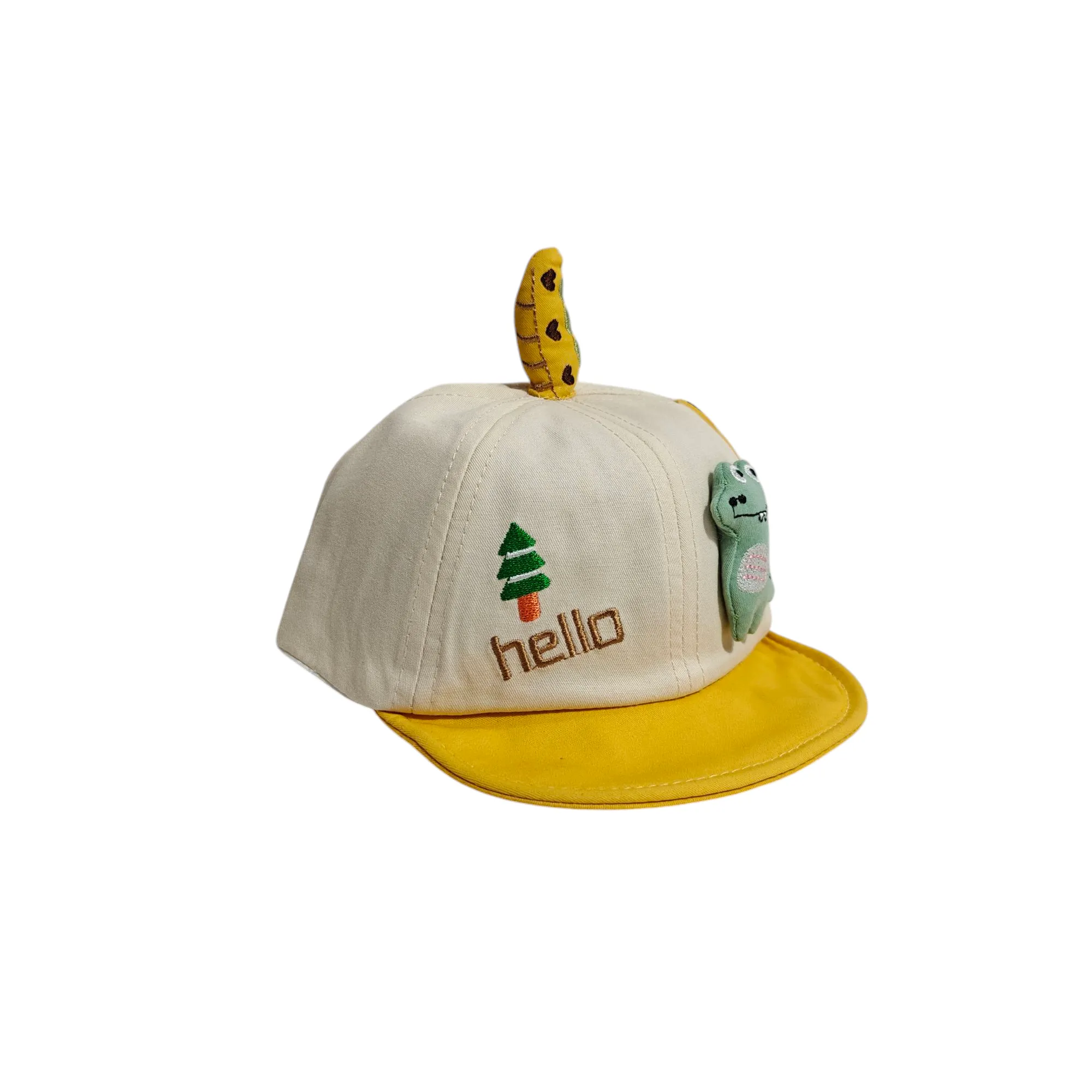HELLO DINO APPLIQUE CAP