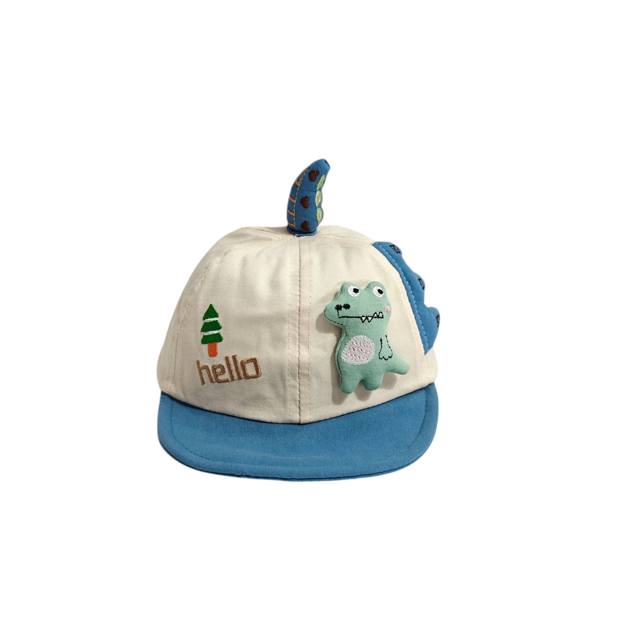 HELLO DINO APPLIQUE CAP