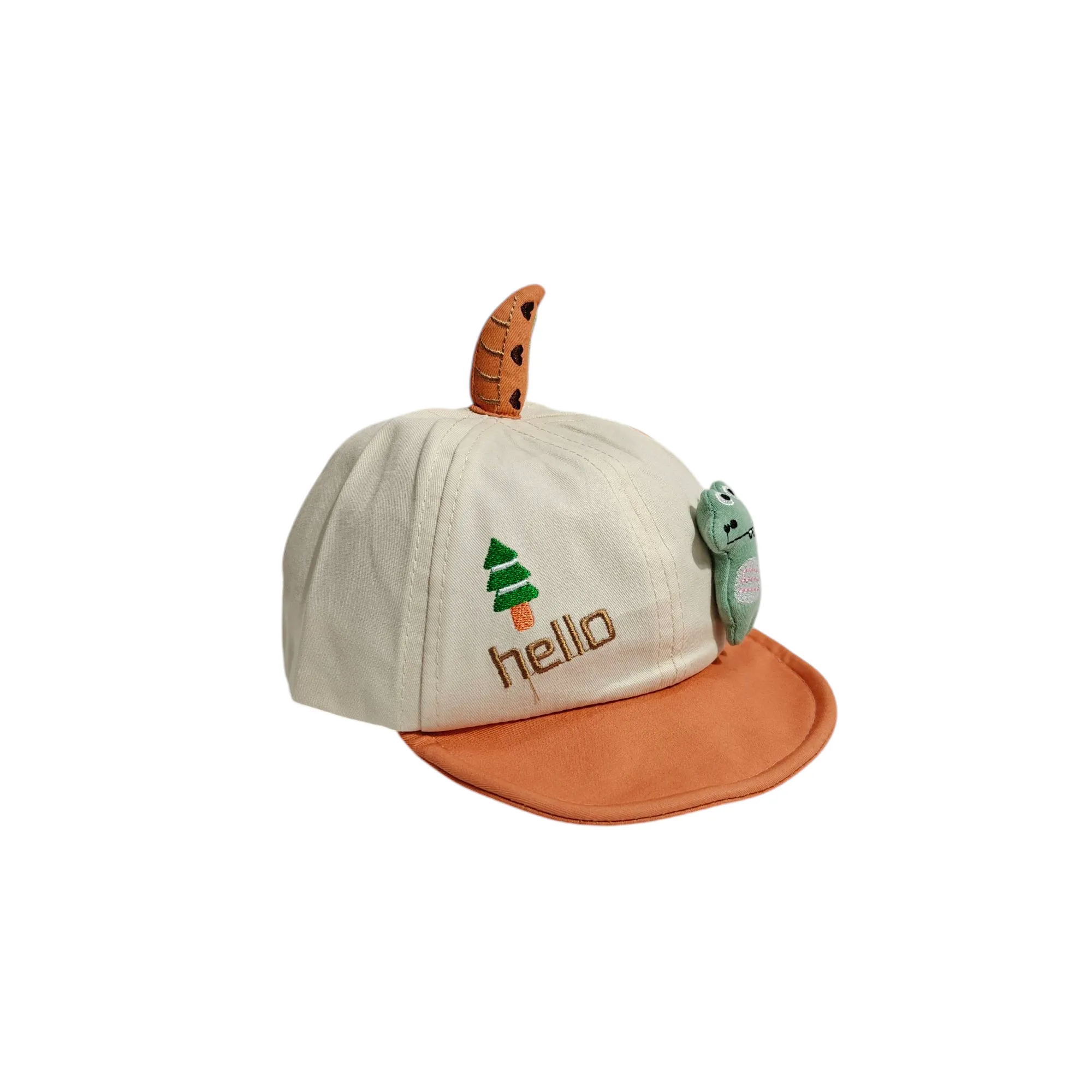 HELLO DINO APPLIQUE CAP