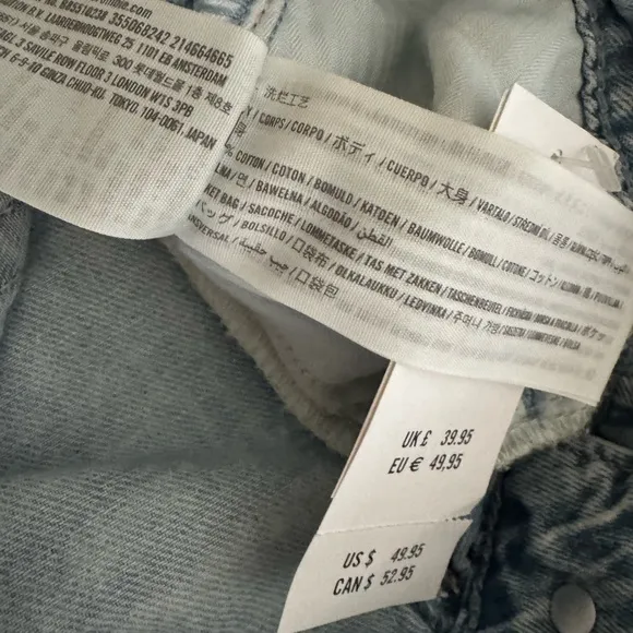 Hollister NWT | Ultra High-Rise Baggy Jean Light Blue | 10L