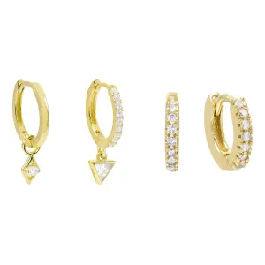 Huggie Earring Combo Set