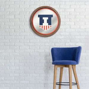 Illinois Fighting Illini: Badge - Mirrored Barrel Top Mirrored Wall Sign