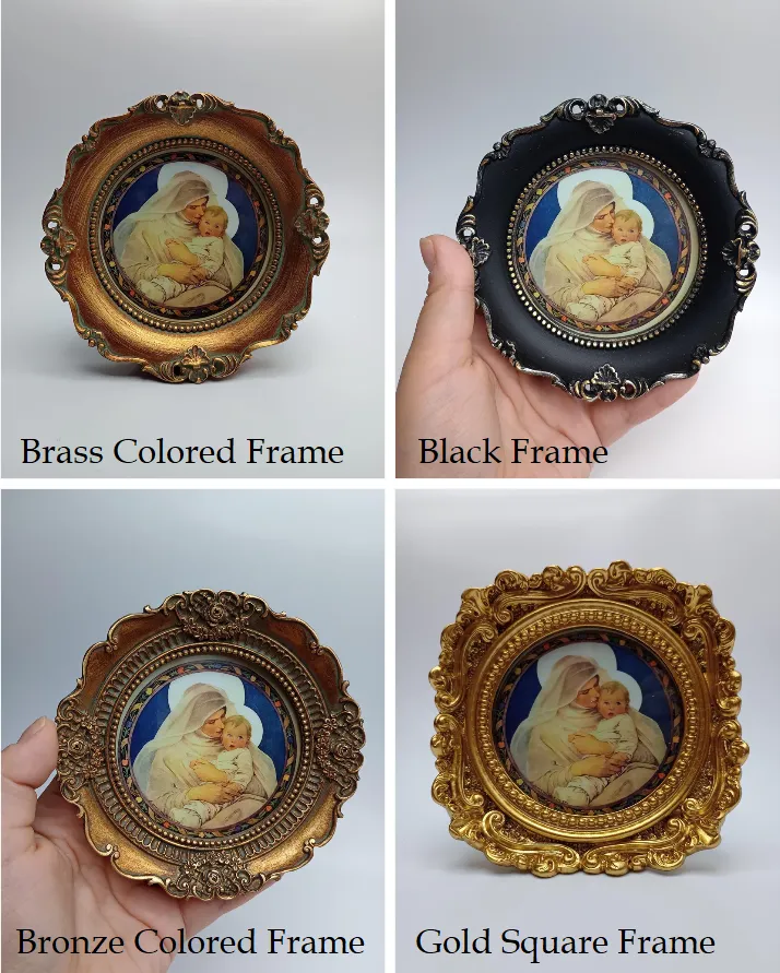 Immaculate Heart of Mary by Fritz Kunz – Framed – 4.25x4.25"