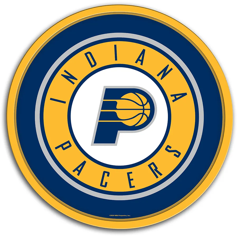 Indiana Pacers: Modern Disc Wall Sign