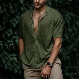 INSTOCK-Summer men's new casual loose cardigan knitted