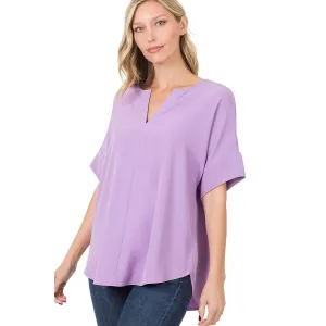 It's Not Totally Plain Top in Lavendar