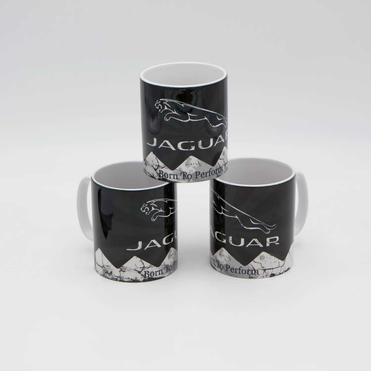 Jaguar inspired Retro/ Vintage Distressed Look Oil Can Mug - 10z
