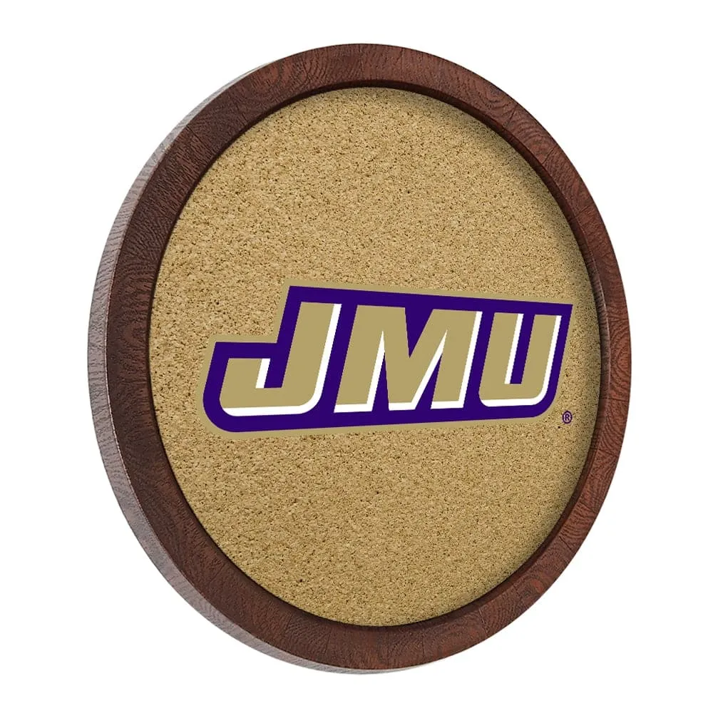 James Madison Dukes: "Faux" Barrel Framed Cork Board