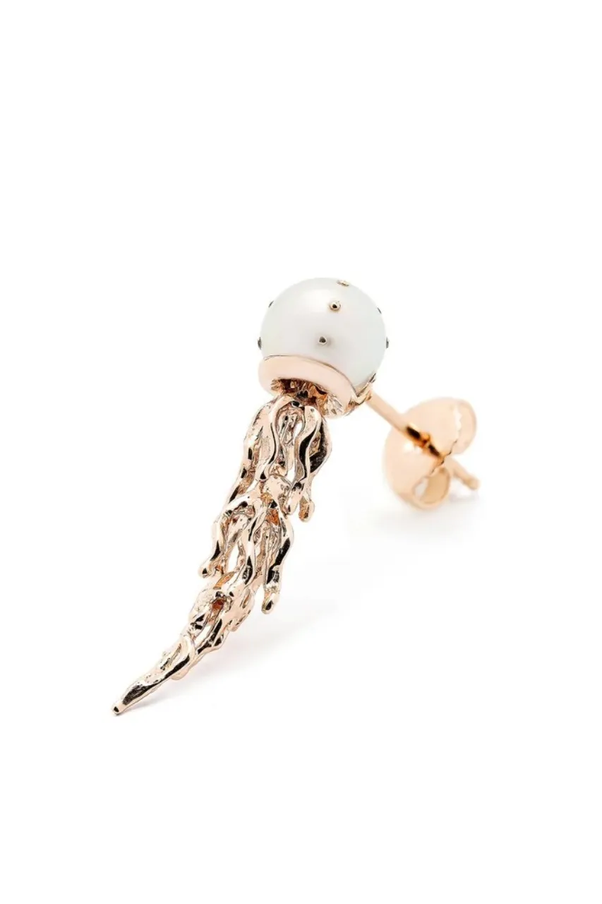 Jellyfish White Pearl Stud