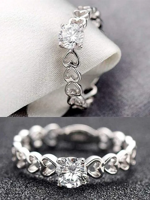 Karatcart Elegant Platinum Plated Couple Adjustable Ring for Men and Women
